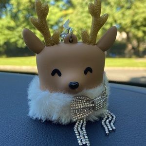 Cozy Bling Reindeer Sanitizer Holder